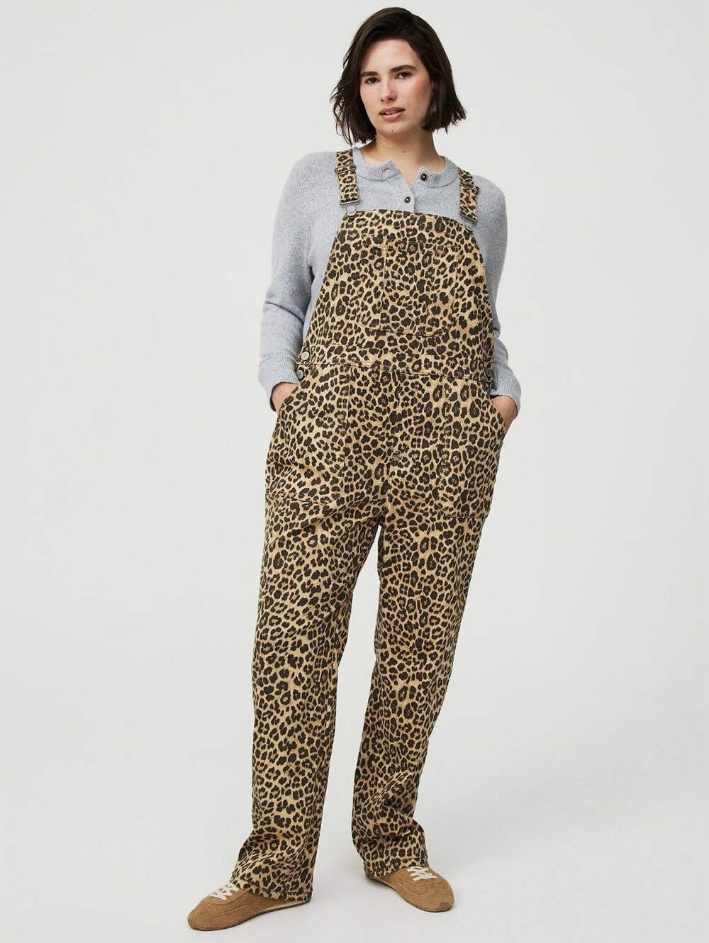 Leopard Straight Leg Overall
